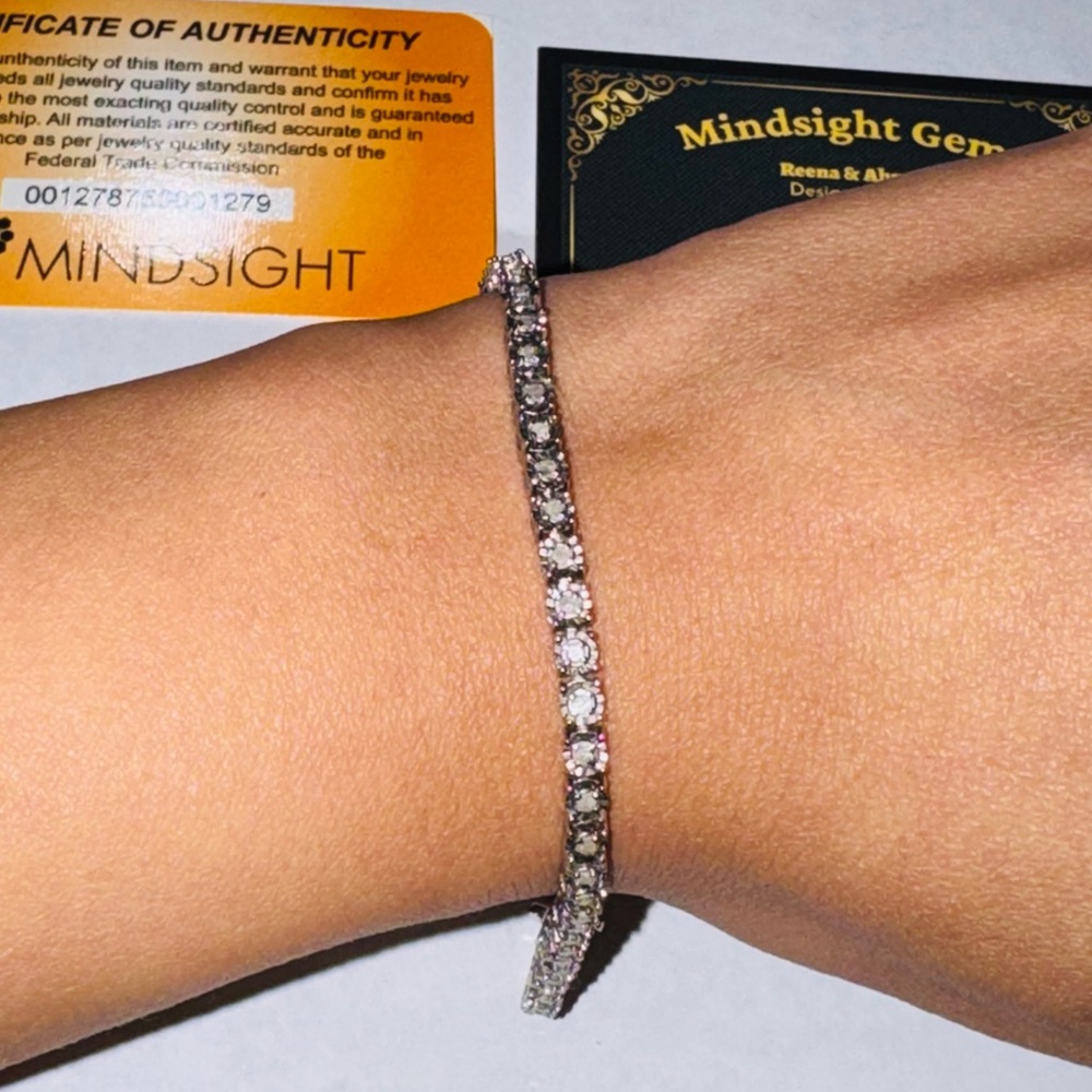 1 cttw natural diamond tennis bracelet, Real diamond bracelet Unisex Gift, SALE!